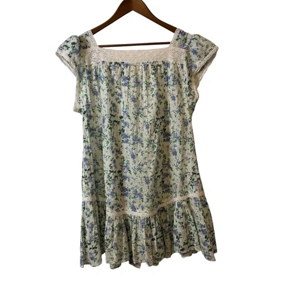 NWOT Free People Alessia Printed Mini Floral Dress Size Medium - Picture 7 of 13